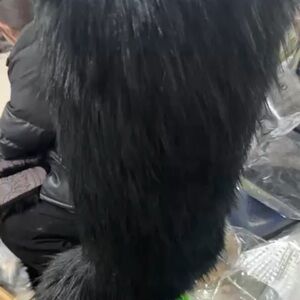 Our Custom Unique Black Faux Fur Boots are extremely gorgeous!!